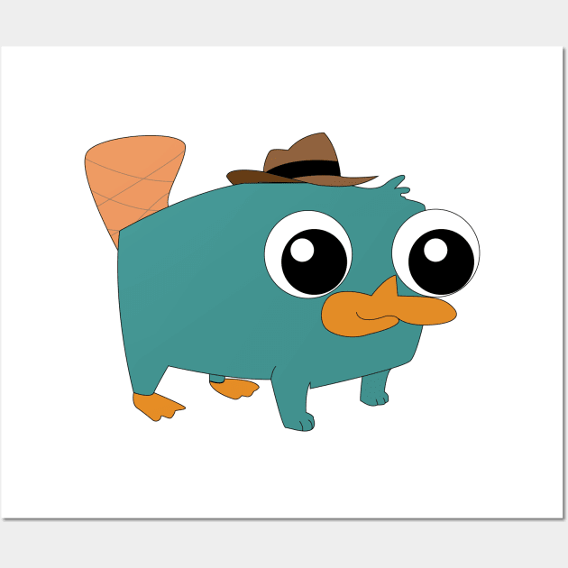 Baby Perry the Platypus Wall Art by Beca's Sticker and More